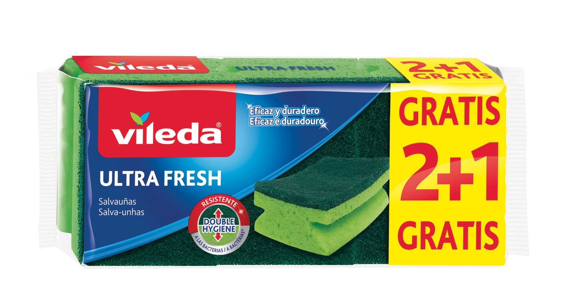 Vileda Ultra Fresh houbička vysoká 2+1 ks Vileda