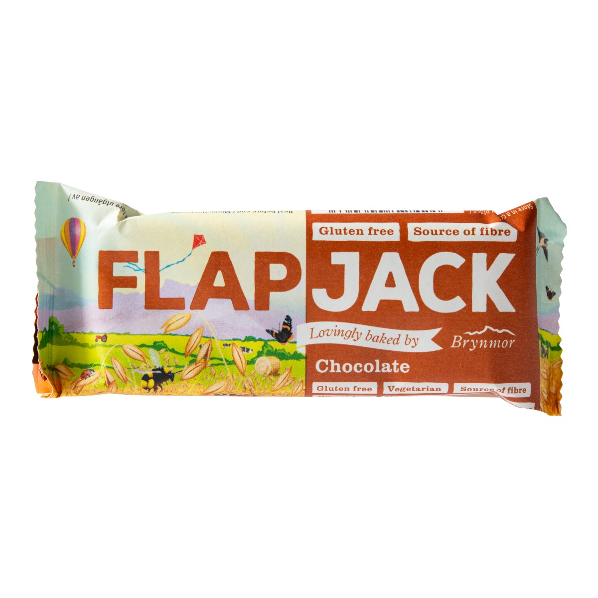 Wholebake Flapjack ovesný bezlepkový poleva s čokoládovou příchutí 80 g Wholebake