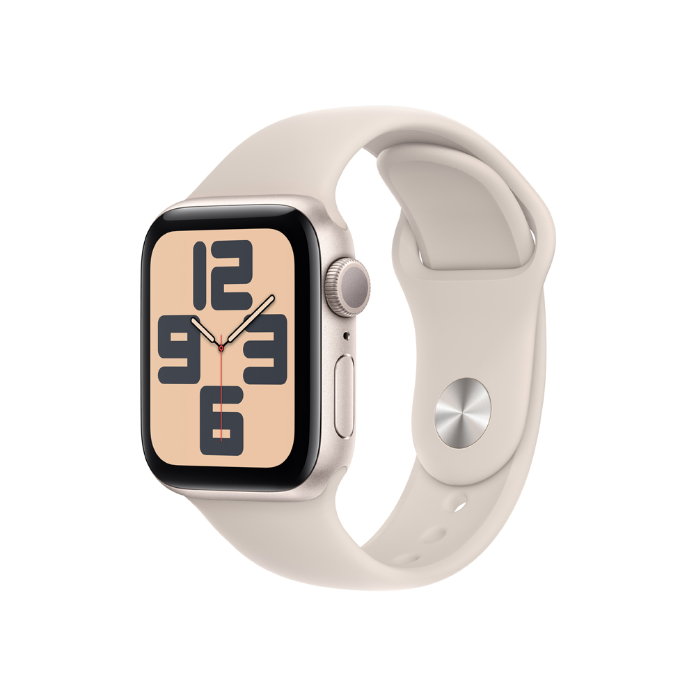 Apple Watch SE 40 mm sport band M/L smart hodinky Starlight Apple