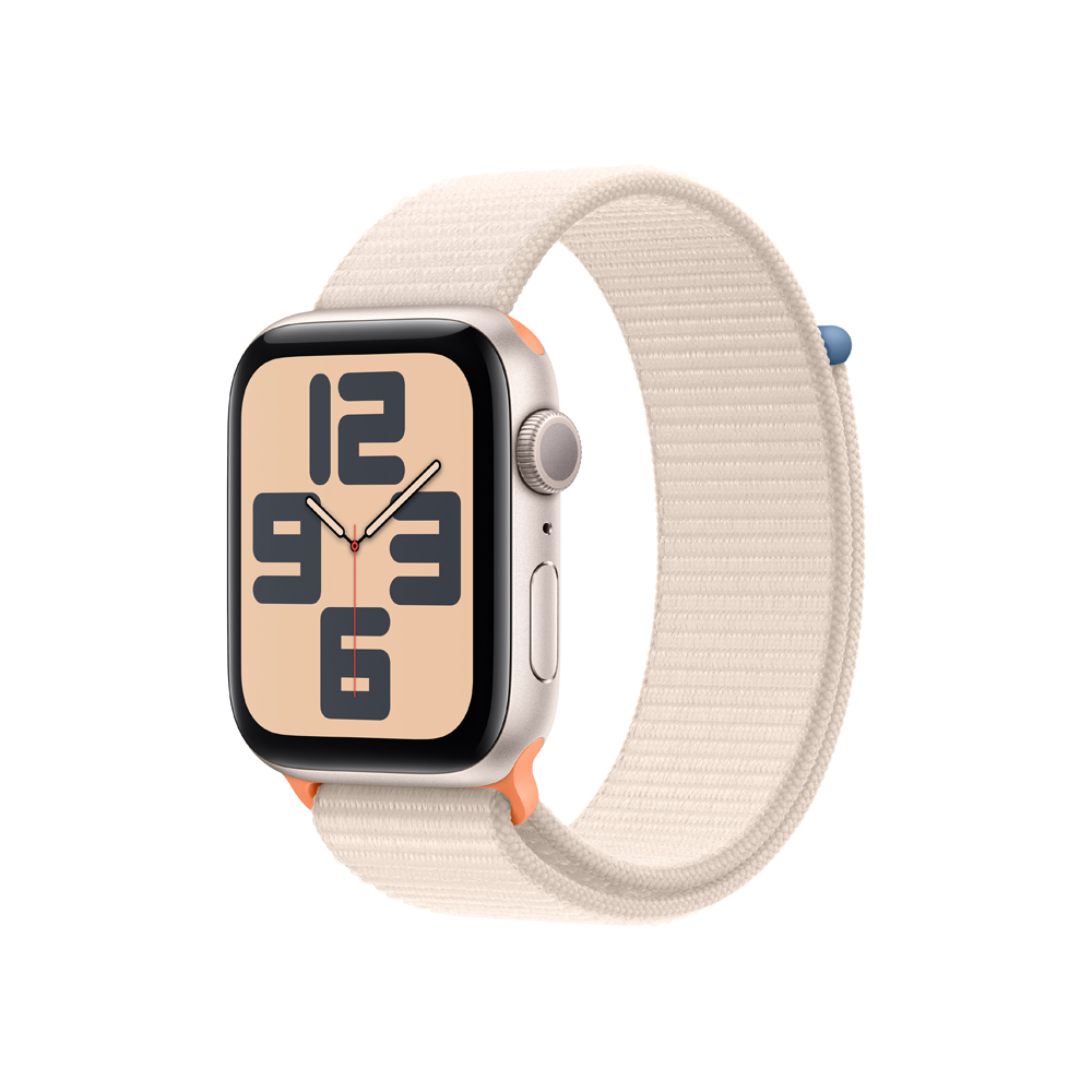 Apple Watch SE 44 mm sport loop smart hodinky Starlight Apple
