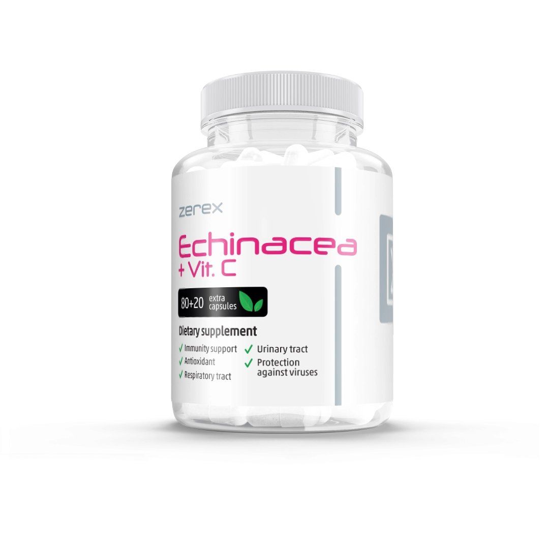 Zerex Echinacea Premium + Vitamin C 80+20 kapslí Zerex