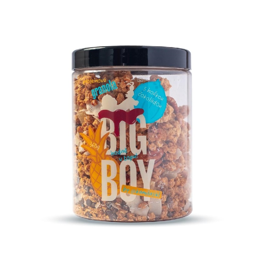 BIG BOY Proteinová granola s hořkou čokoládou 360 g BIG BOY