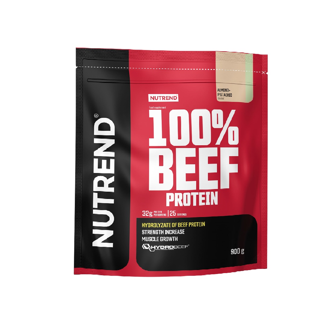 Nutrend 100% Beef Protein mandle + pistácie 900 g Nutrend