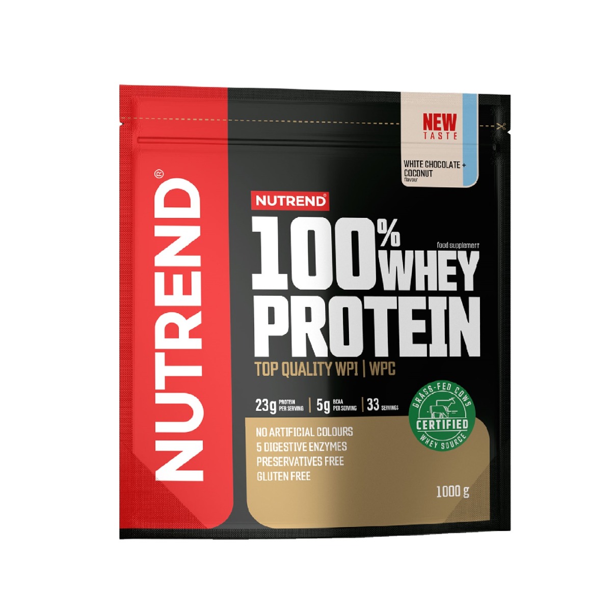 Nutrend 100% Whey Protein bílá čokoláda + kokos 1000 g Nutrend