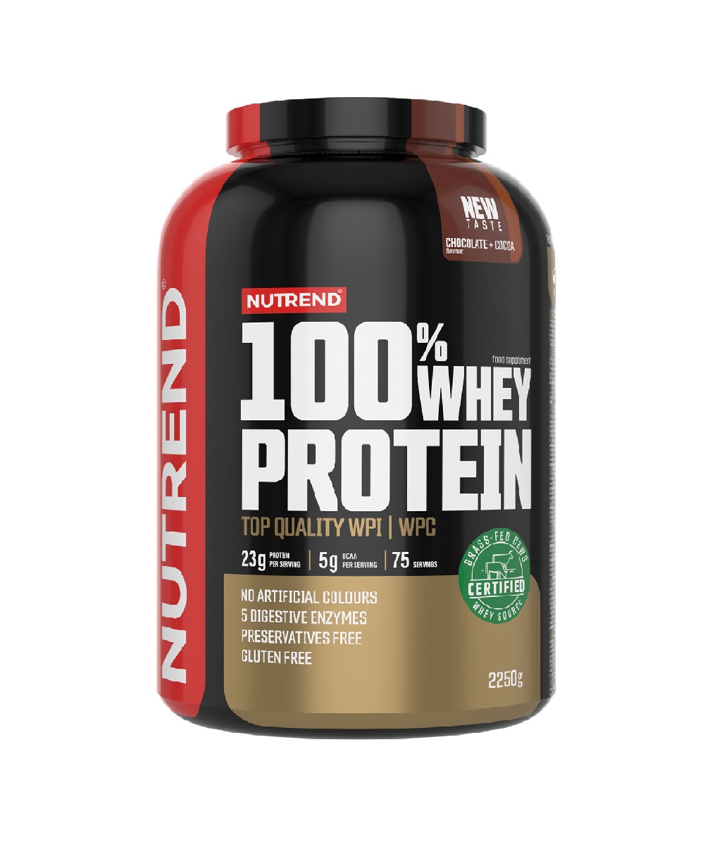 Nutrend 100% Whey Protein čokoláda + kakao 2250 g Nutrend