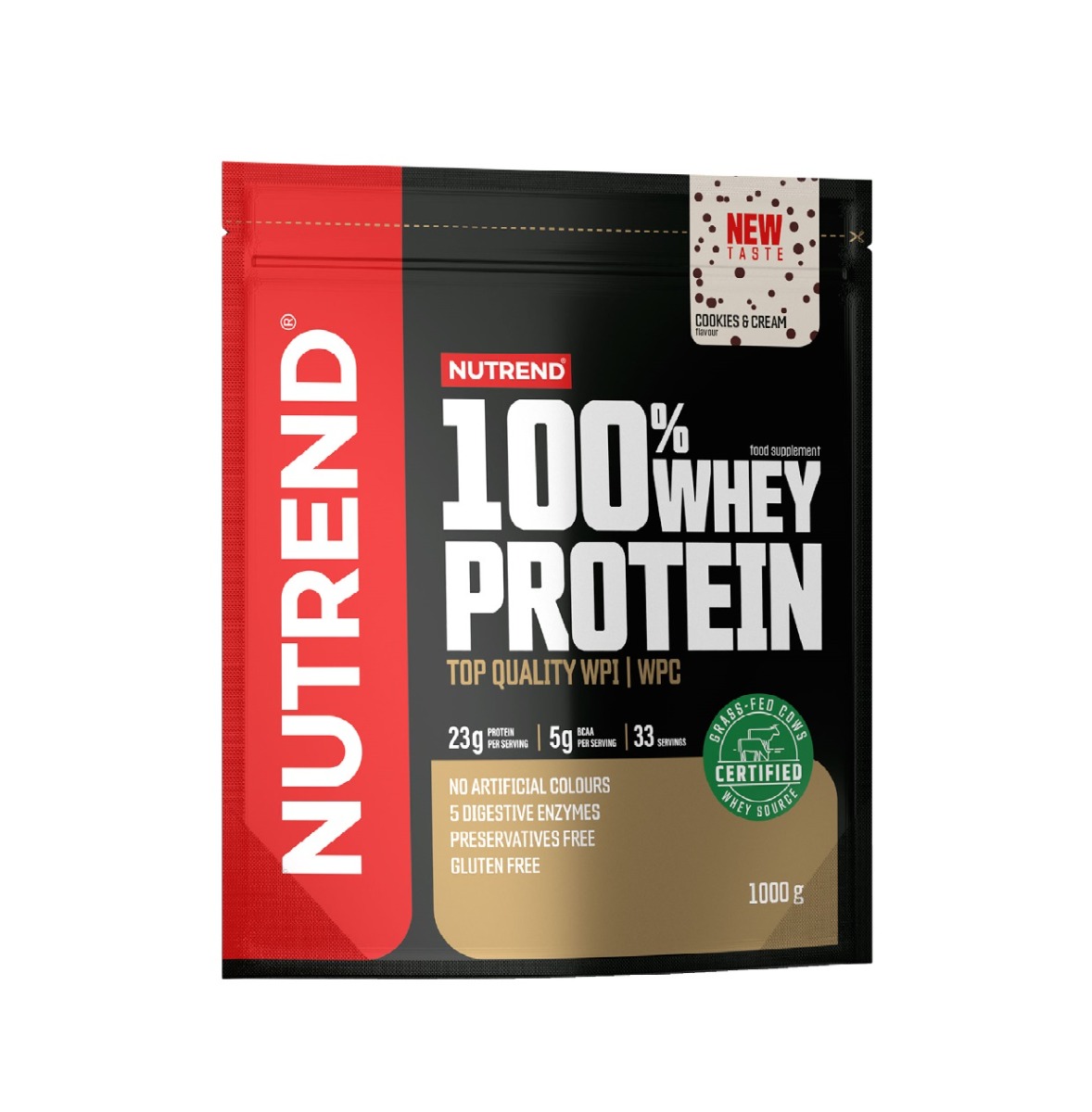 Nutrend 100% Whey Protein cookies & cream 1000 g Nutrend
