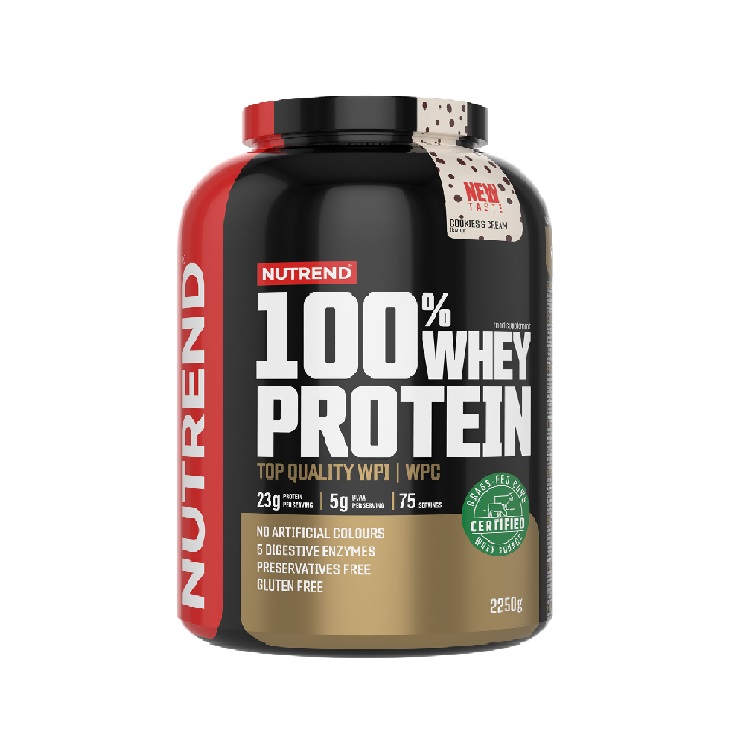 Nutrend 100% Whey Protein cookies & cream 2250 g Nutrend