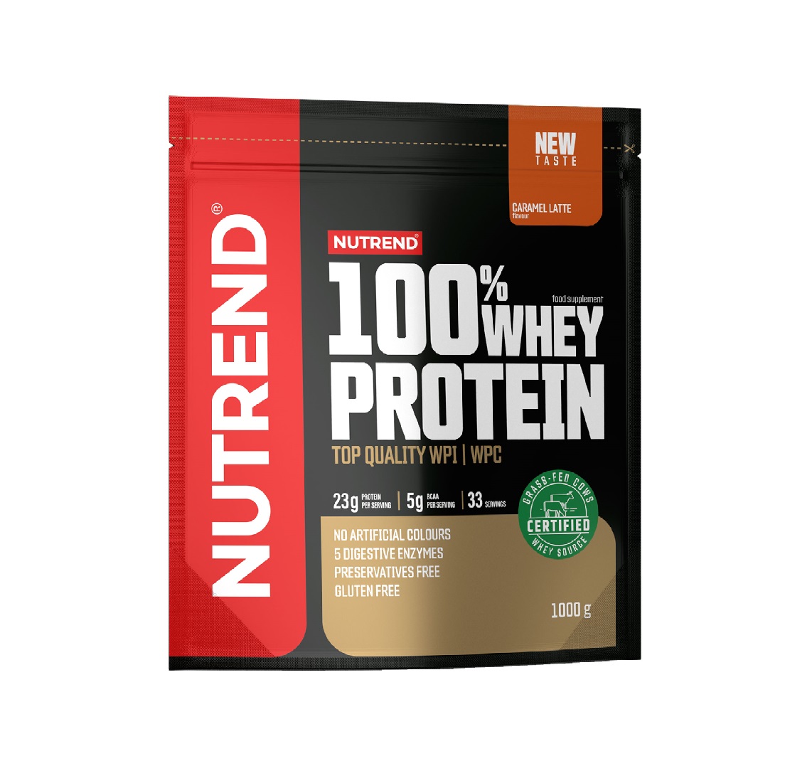 Nutrend 100% Whey Protein karamelové latté 1000 g Nutrend