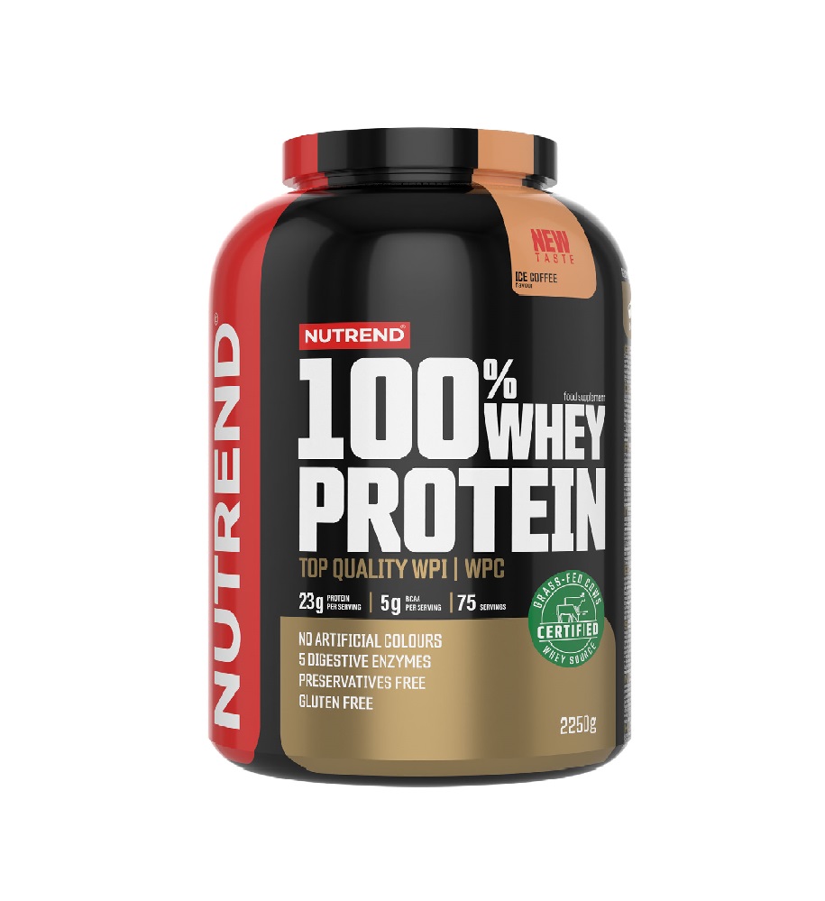 Nutrend 100% Whey Protein ledová káva 2250 g Nutrend