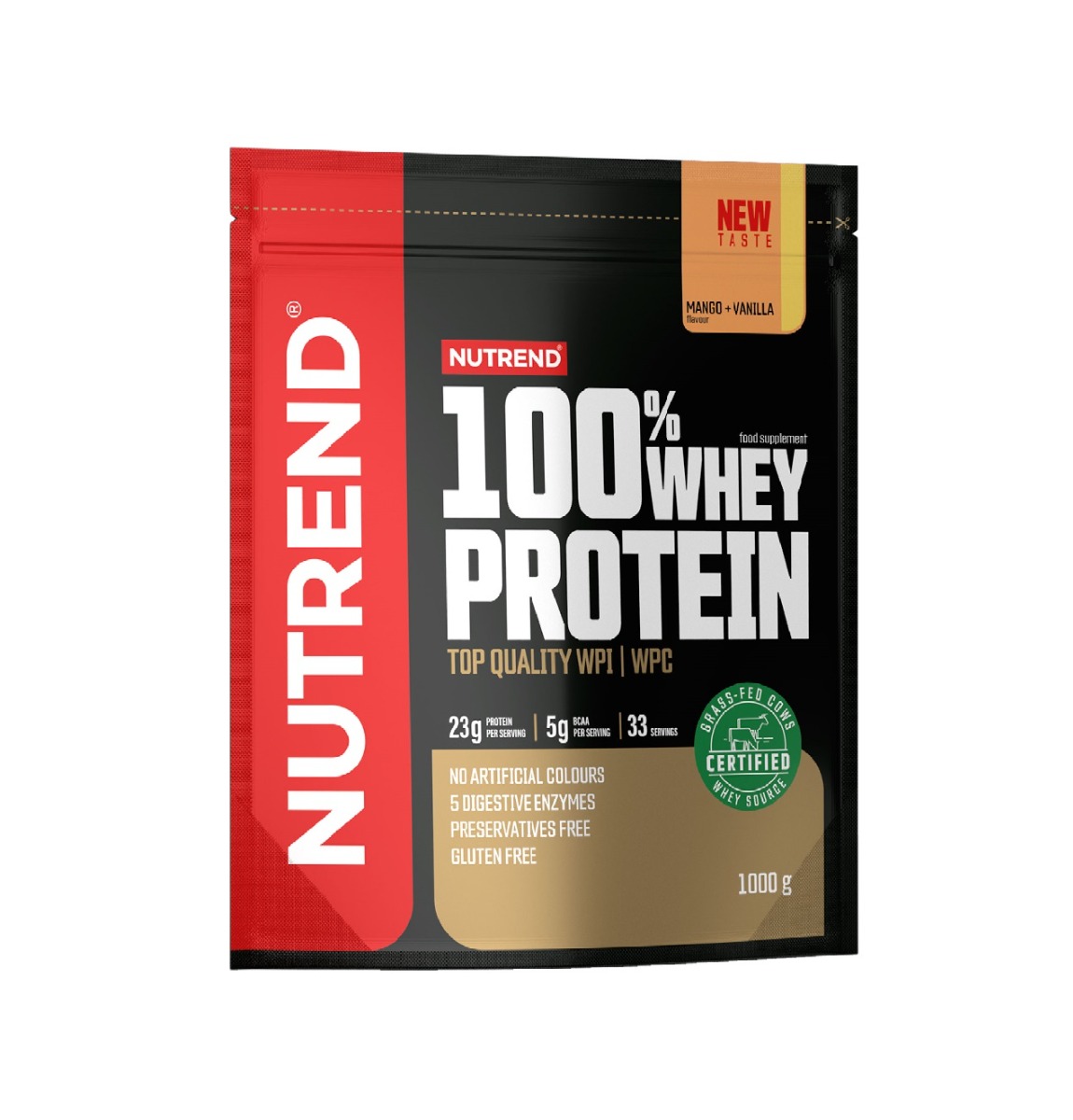 Nutrend 100% Whey Protein mango + vanilka 1000 g Nutrend