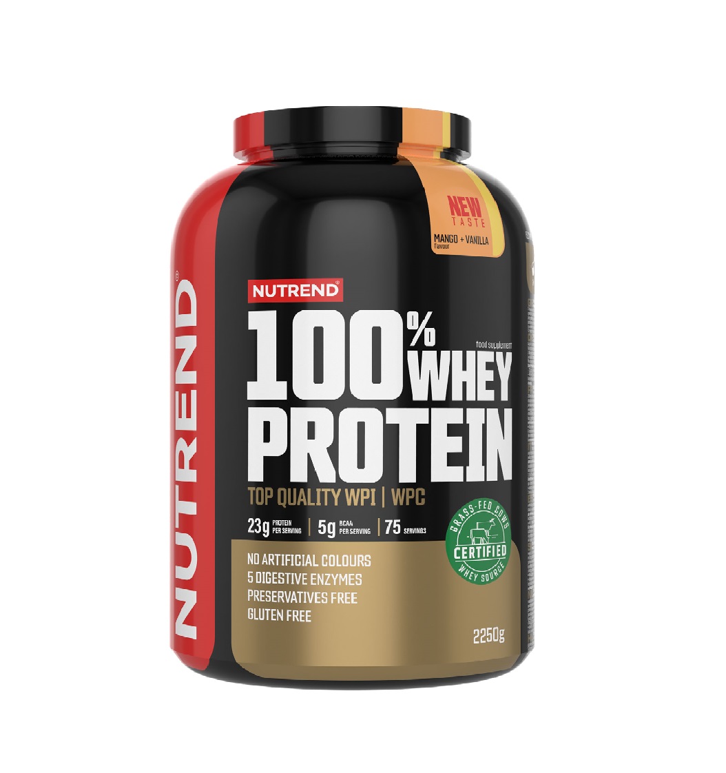 Nutrend 100% Whey Protein mango + vanilka 2250 g Nutrend