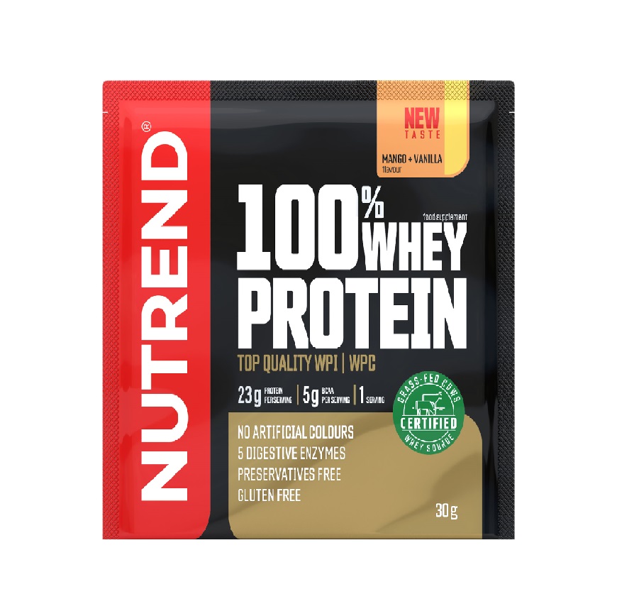 Nutrend 100% Whey Protein mango + vanilka 30 g Nutrend