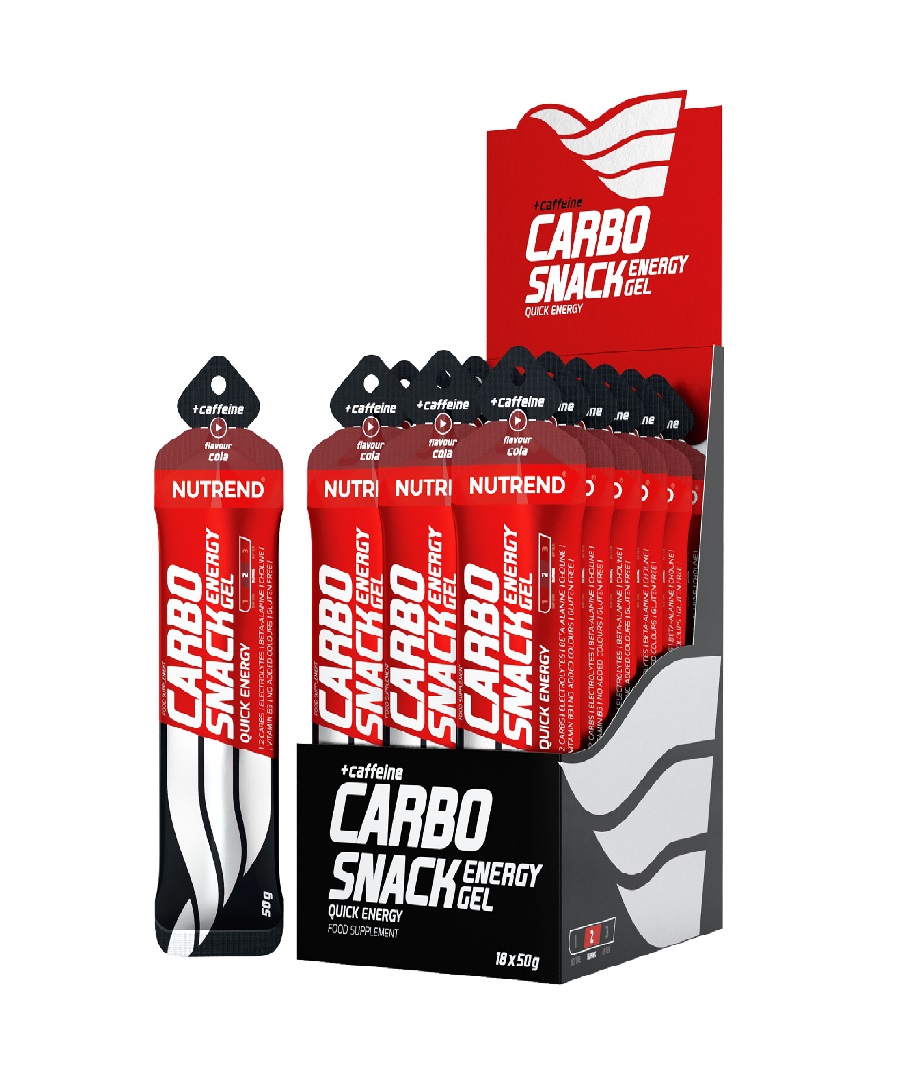 Nutrend Carbosnack with Caffeine cola sáček 50 g Nutrend