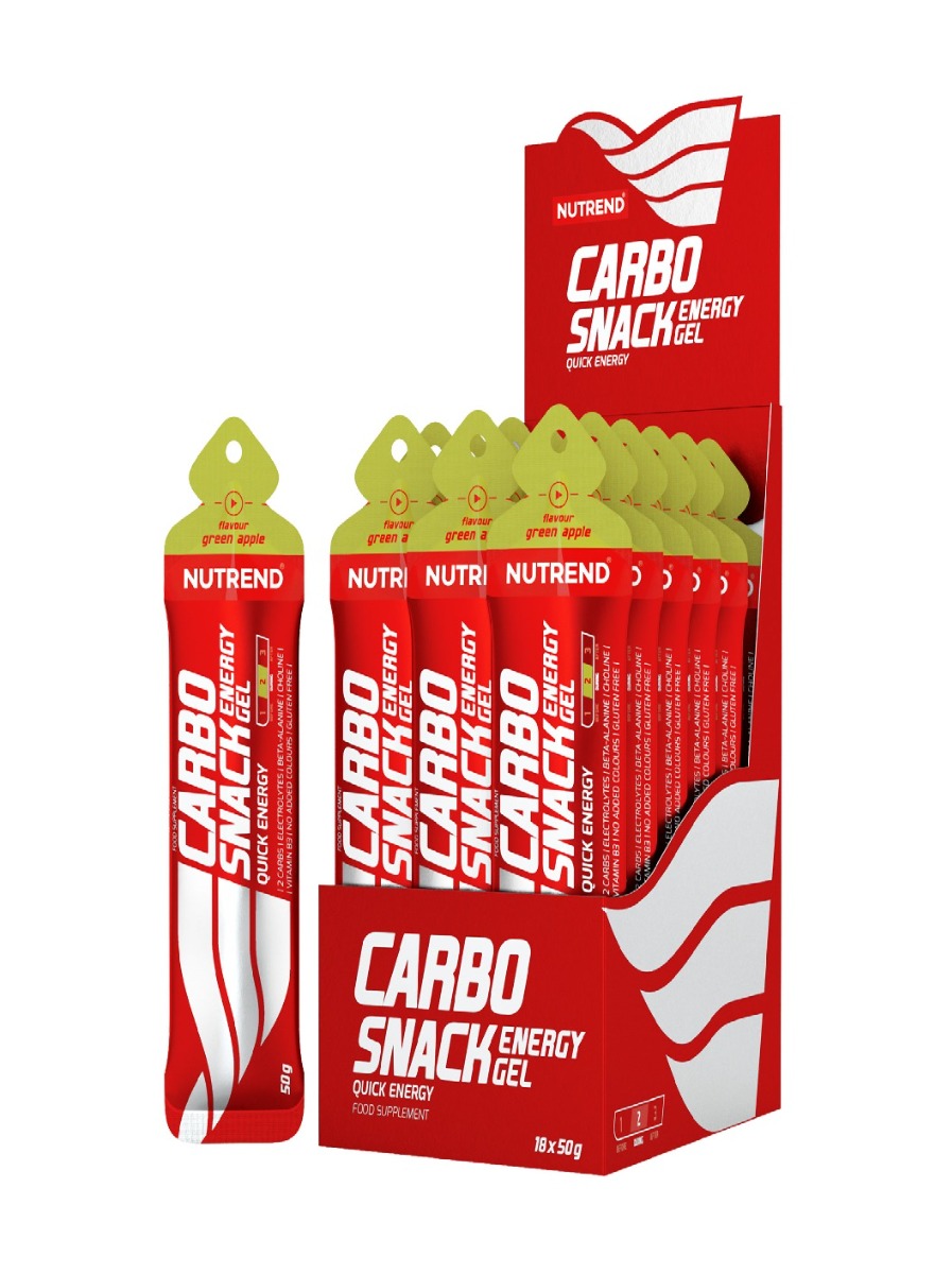 Nutrend Carbosnack zelené jablko sáček 50 g Nutrend
