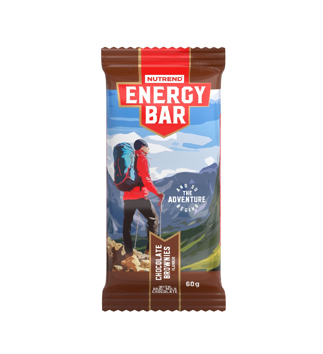 Nutrend Energy Bar čokoládové brownies 60 g Nutrend