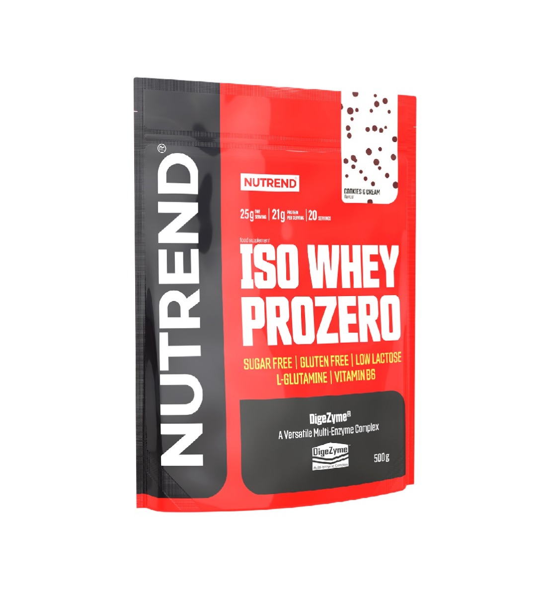 Nutrend Iso Whey Prozero cookies & cream 500 g Nutrend