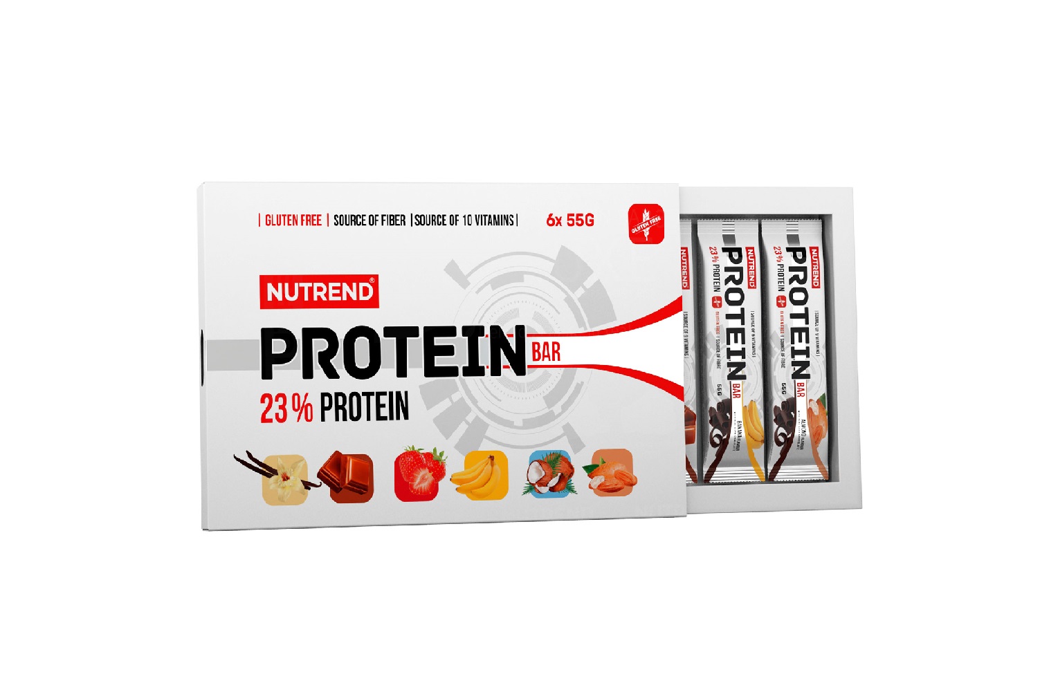 Nutrend Protein Bar Dárkové balení mix příchutí 6x55 g Nutrend
