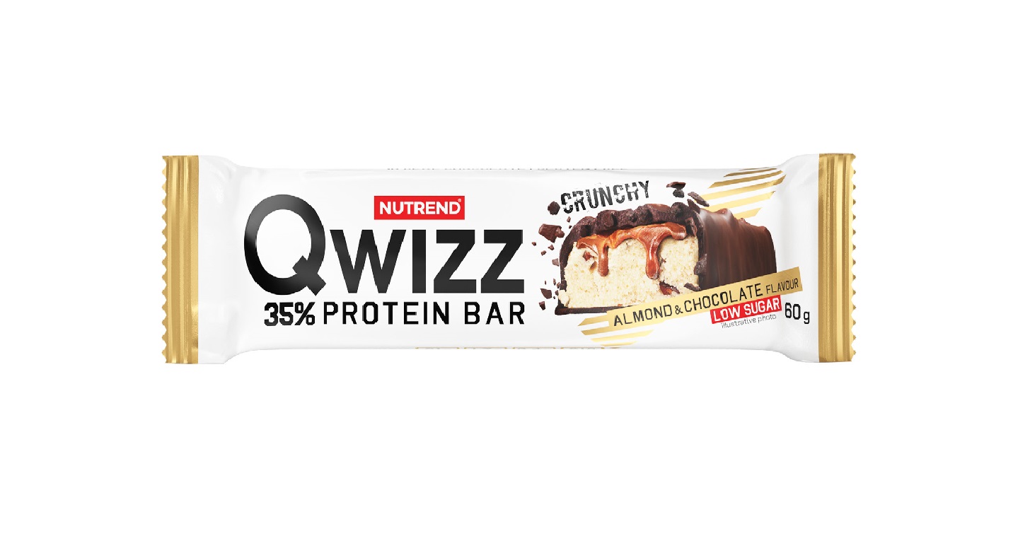 Nutrend Qwizz Protein Bar mandle + čokoláda 60 g Nutrend