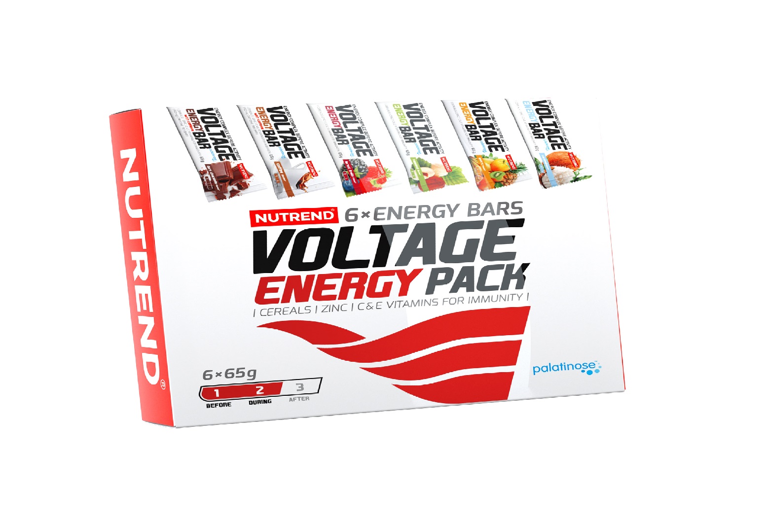 Nutrend Voltage Energy Bar Dárkové balení mix příchutí 6x65 g Nutrend