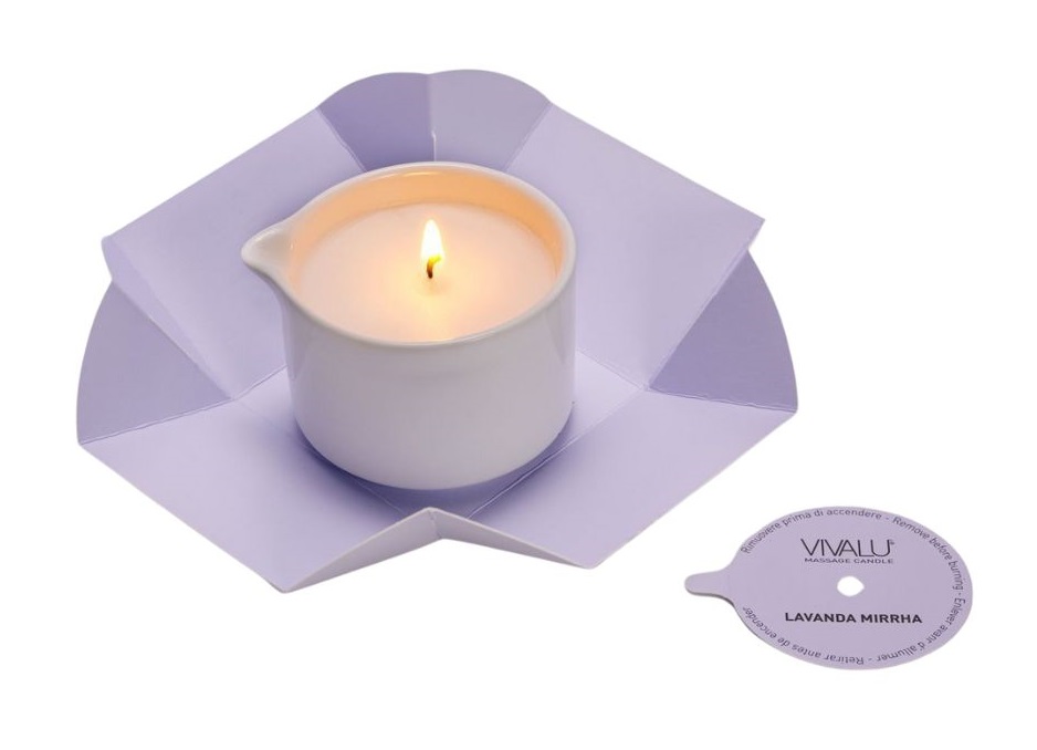 Vivalu Masážní svíčka levandule a myrha 100 ml Vivalu