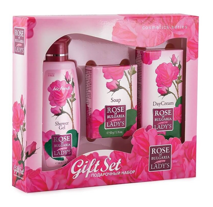 Biofresh Rose of Bulgaria dárkový set pro ženy 3 ks Biofresh