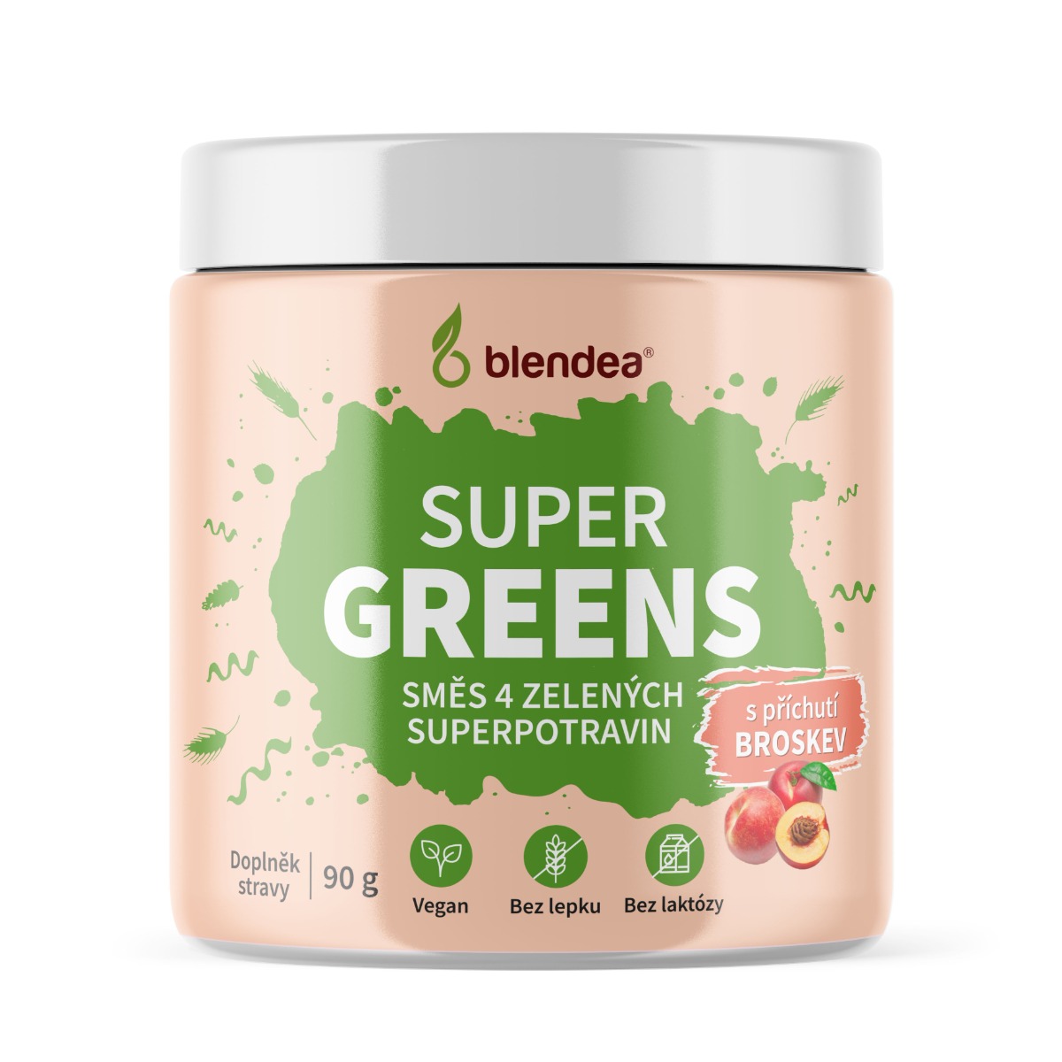 Blendea Super Greens broskev 90 g Blendea