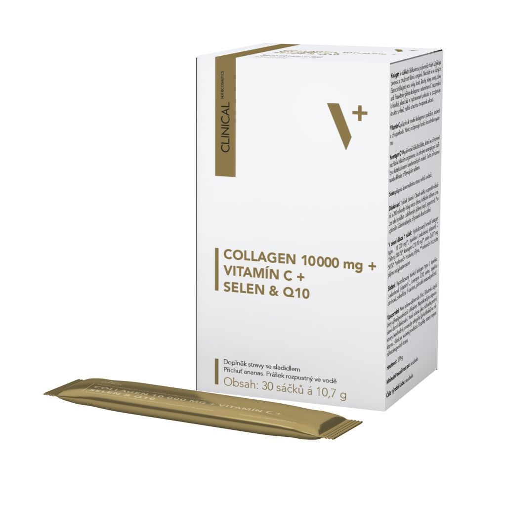 Clinical Collagen 10 000 mg + vitamin C + selen & Q10 30 sáčků Clinical