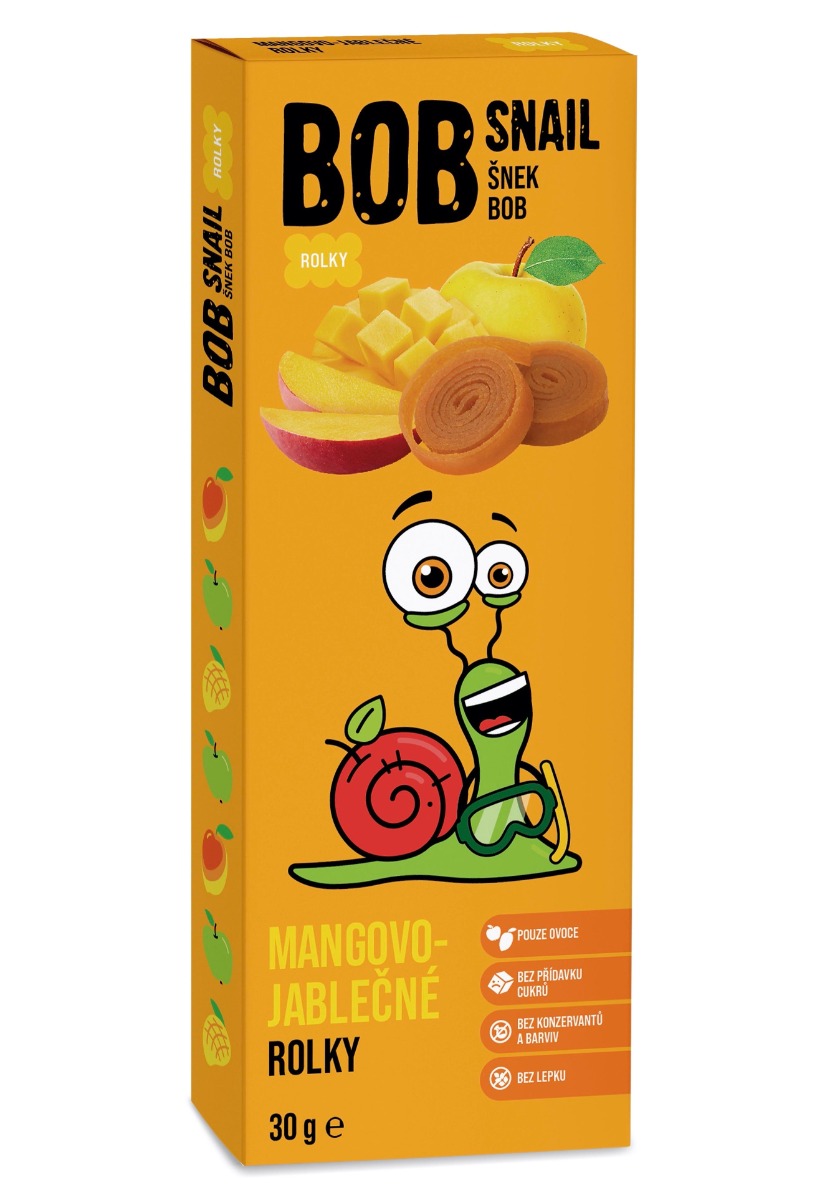 ŠNEK BOB Mango-jablko ovocné rolky 30 g ŠNEK BOB
