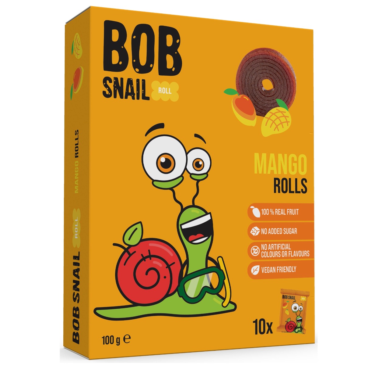 ŠNEK BOB Mango ovocné rolky 100 g ŠNEK BOB