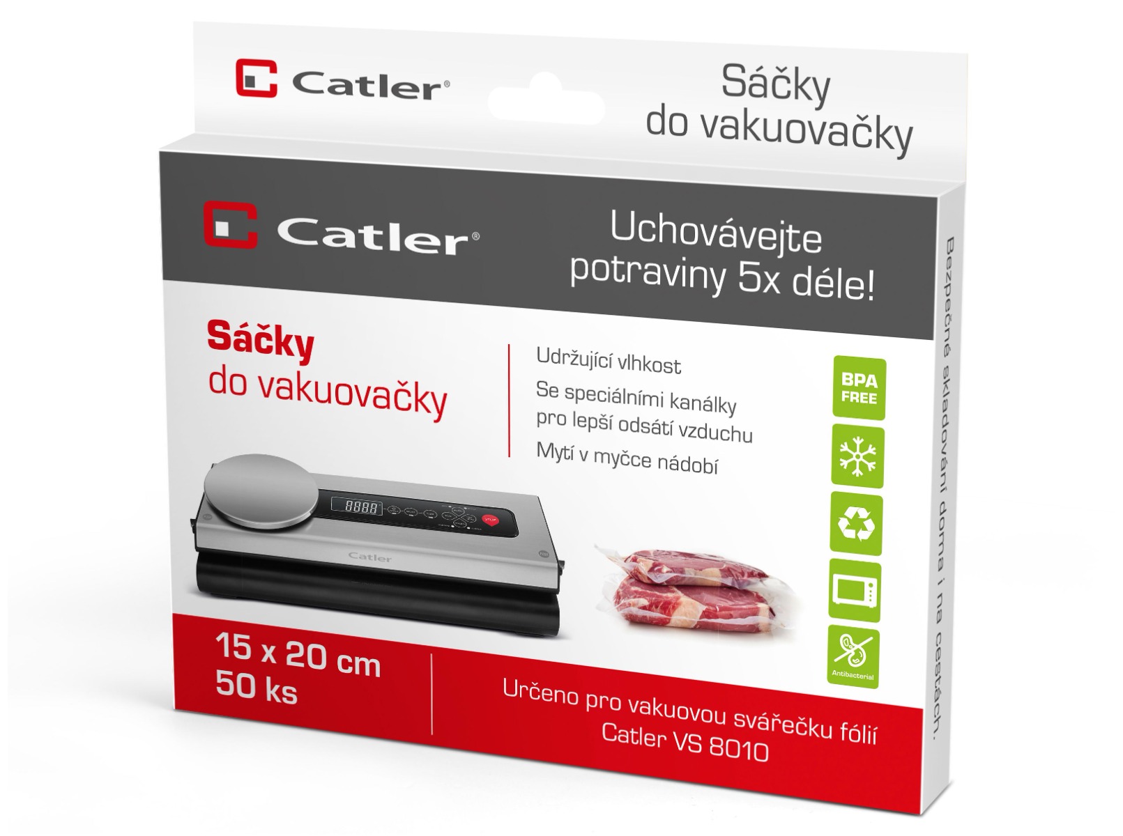 Catler Vacuum bags 15 x 20 cm náhradní sáčky 50 ks Catler