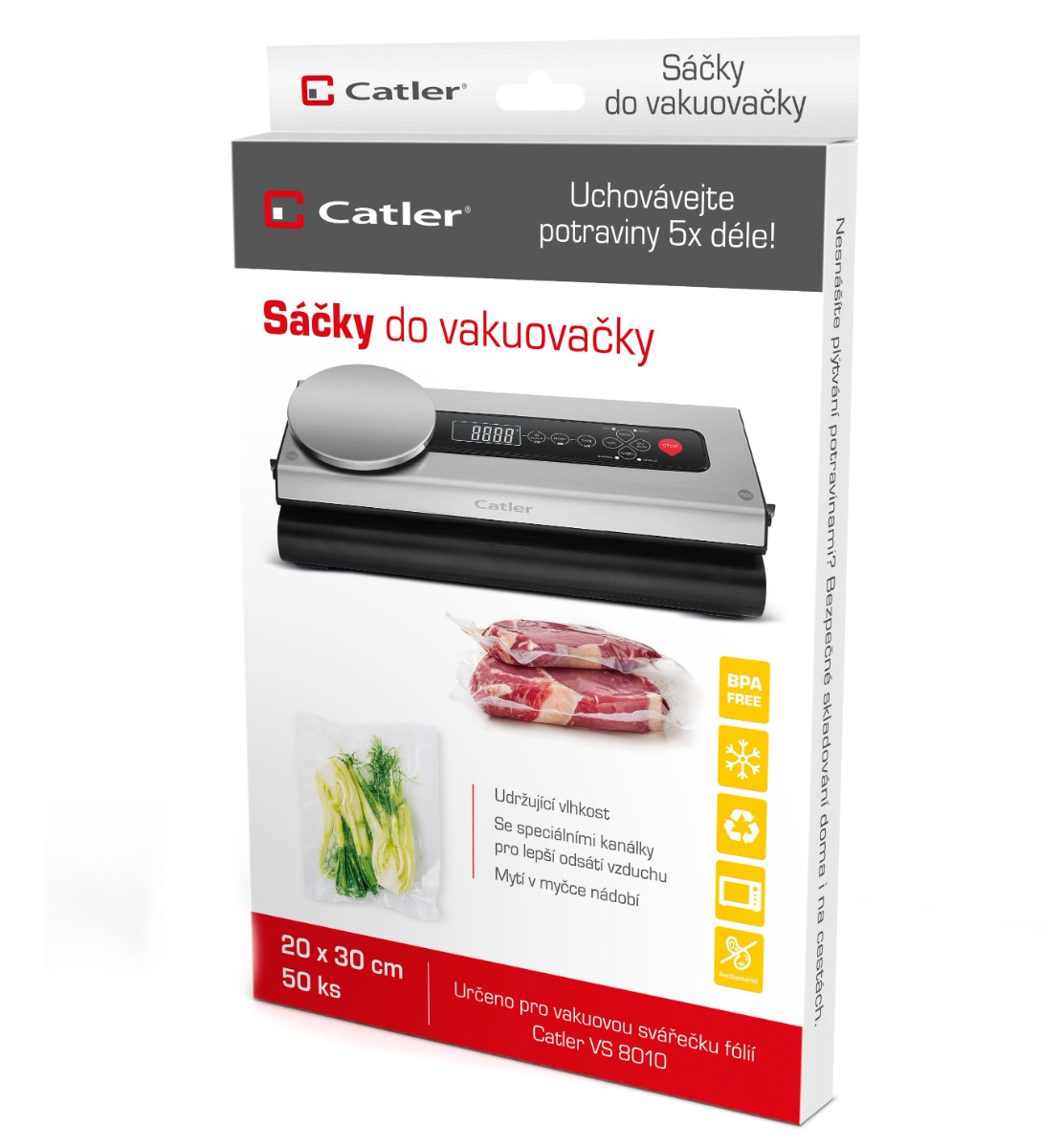 Catler Vacuum bags 20 x 30 cm náhradní sáčky 50 ks Catler