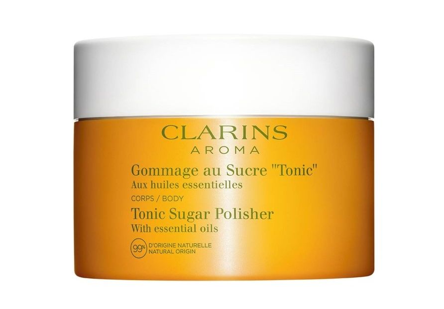 Clarins Tonic Sugar Polisher rozjasňující peeling s revitalizačním účinkem 250 g Clarins