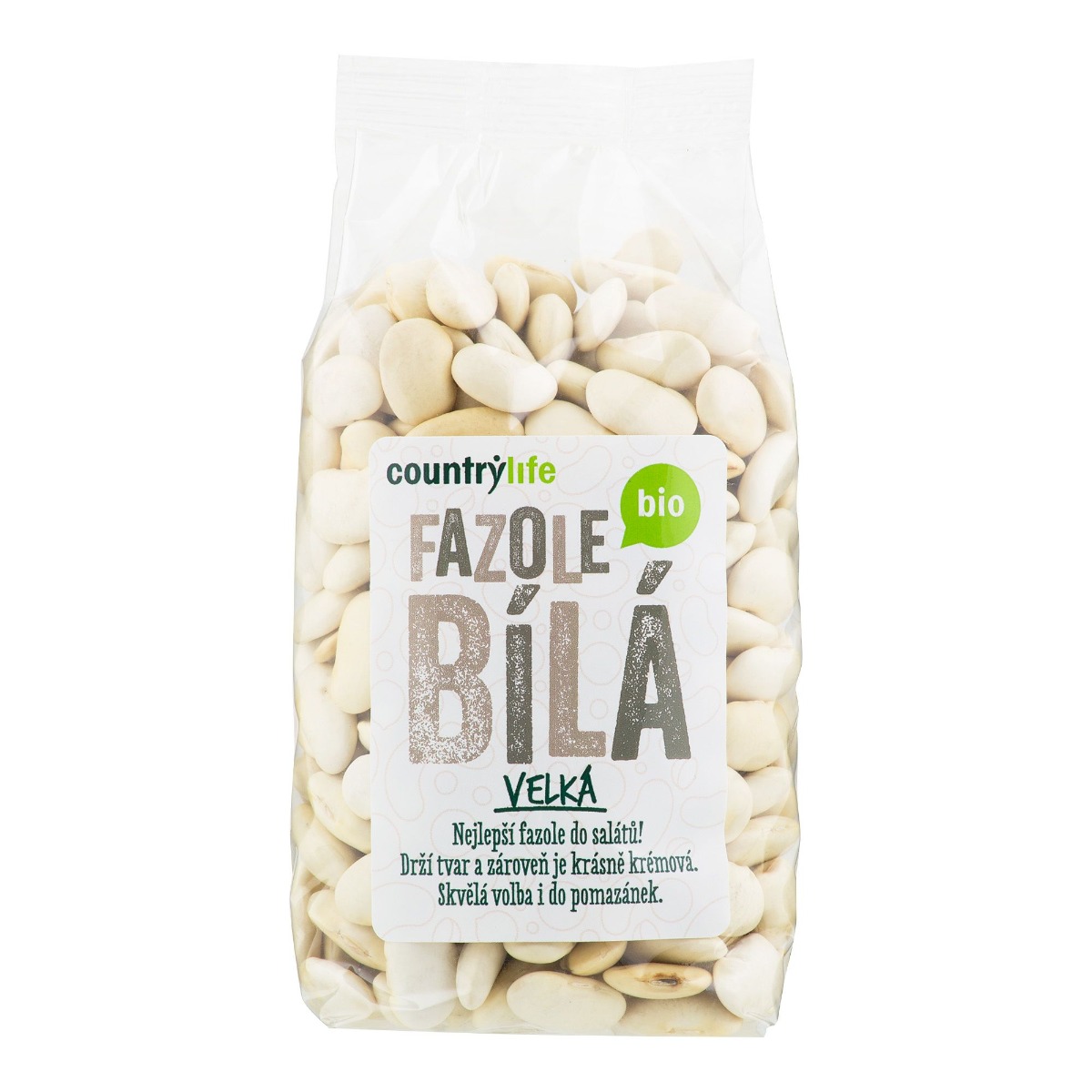 Country Life Fazole bílá velká BIO 500 g Country Life