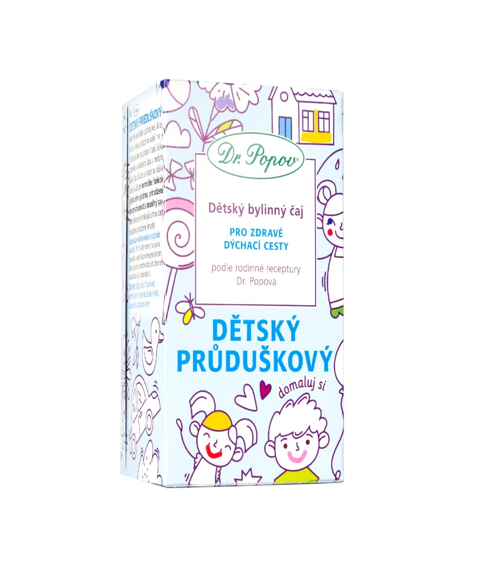 Dr. Popov Dětský bylinný průduškový čaj 20x1