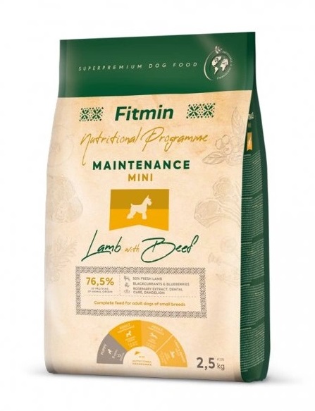 Fitmin Mini Maintenance Lamb with Beef granule pro malé psy 2