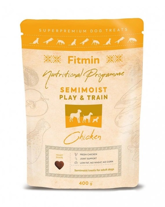 Fitmin NP Play&Train Chicken výcvikový pamlsek 400 g Fitmin