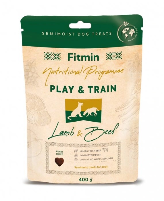 Fitmin NP Play&Train Lamb with Beef výcvikový pamlsek 400 g Fitmin