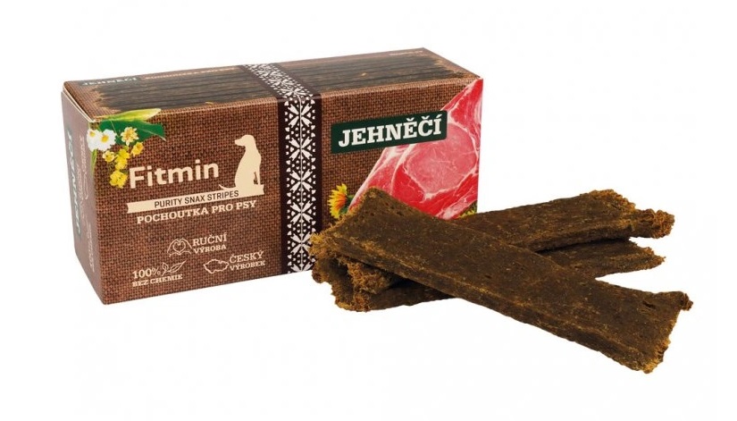 Fitmin Purity Snax Stripes Jehněčí pochoutka pro psy 120 g Fitmin