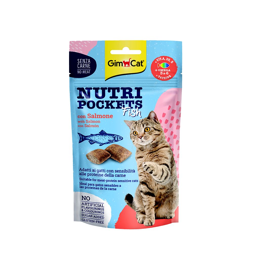 GimCat Nutri pockets losos 60 g GimCat