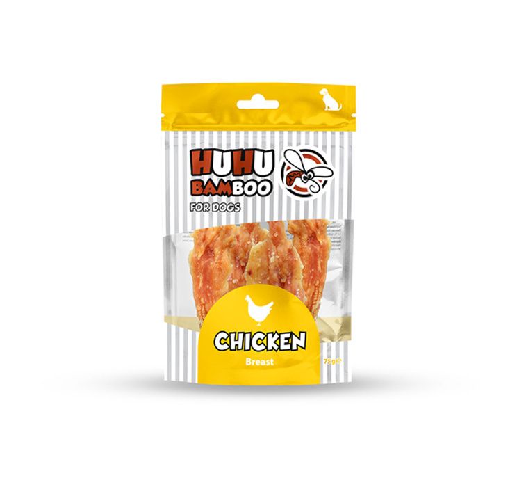 Huhubamboo Dog pamlsky kuřecí prsa 75 g Huhubamboo