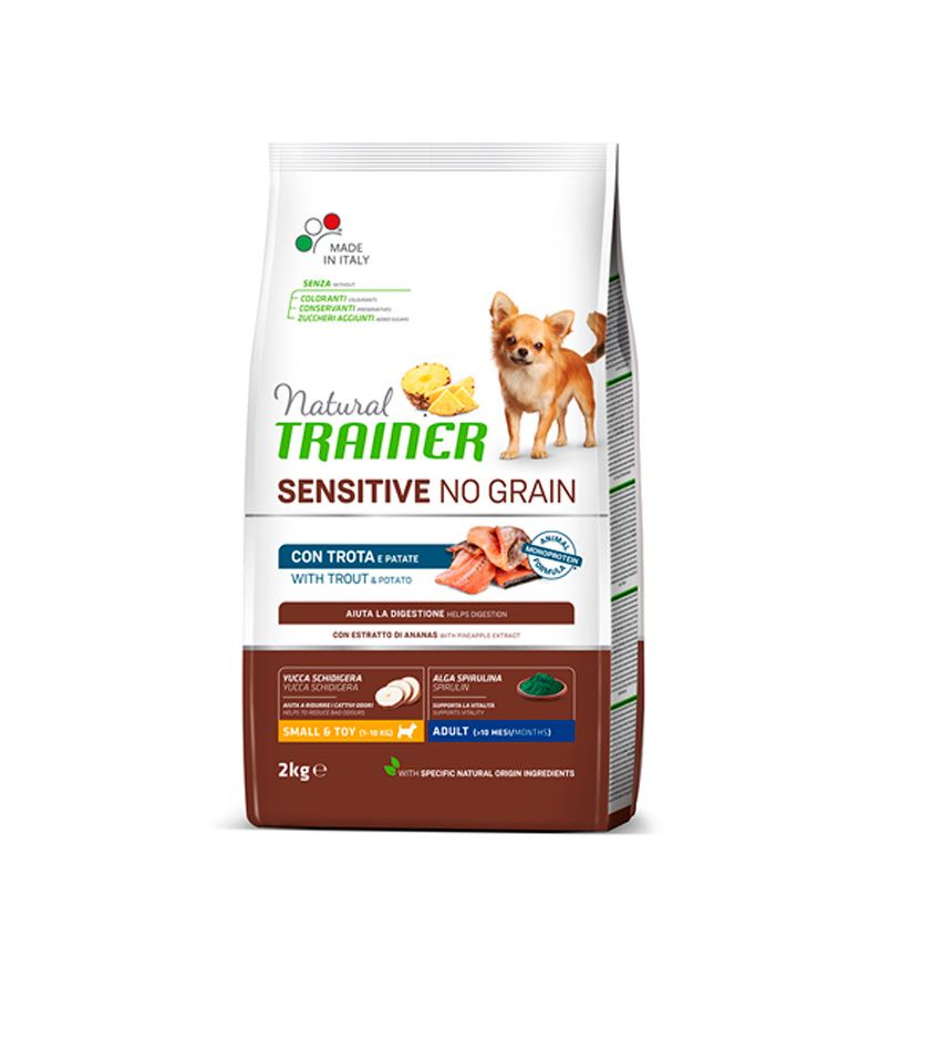 Natural Trainer No grain mini pstruh granule 2 kg Natural Trainer