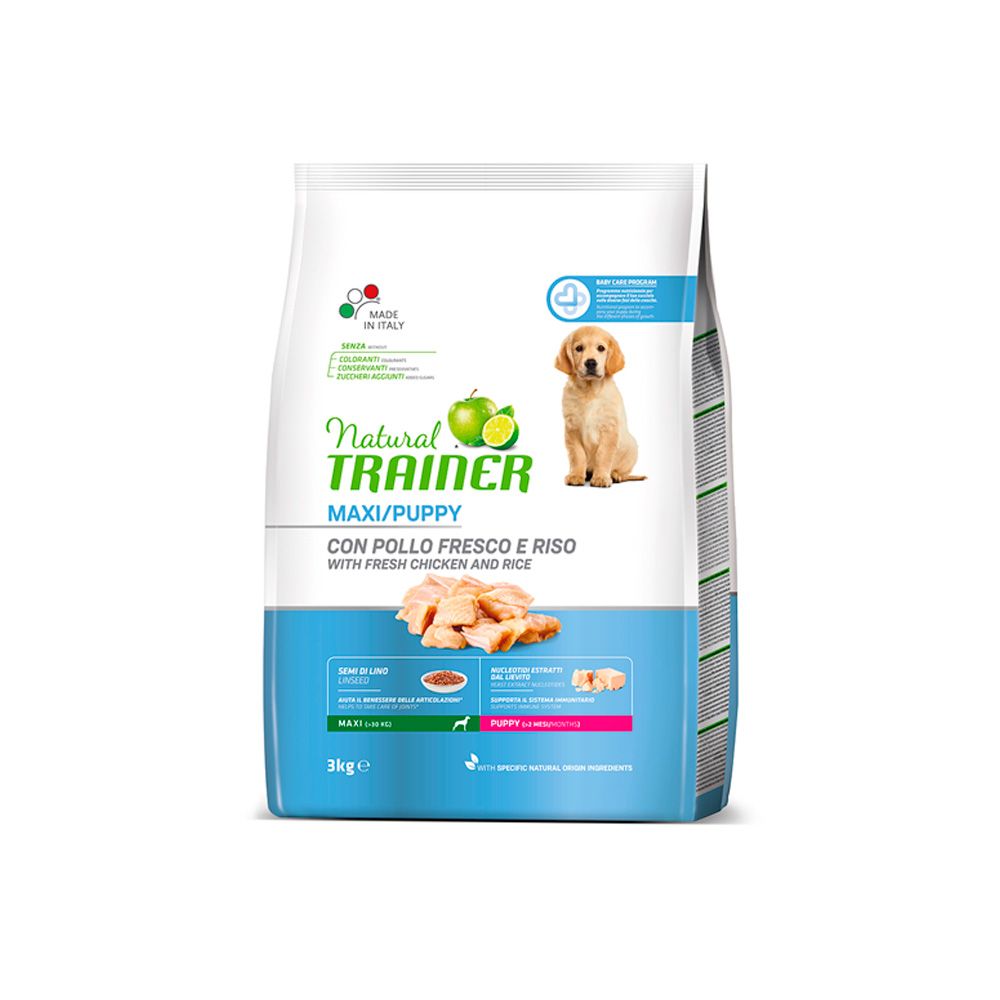 Natural Trainer Puppy maxi čerstvé kuře granule 3 kg Natural Trainer
