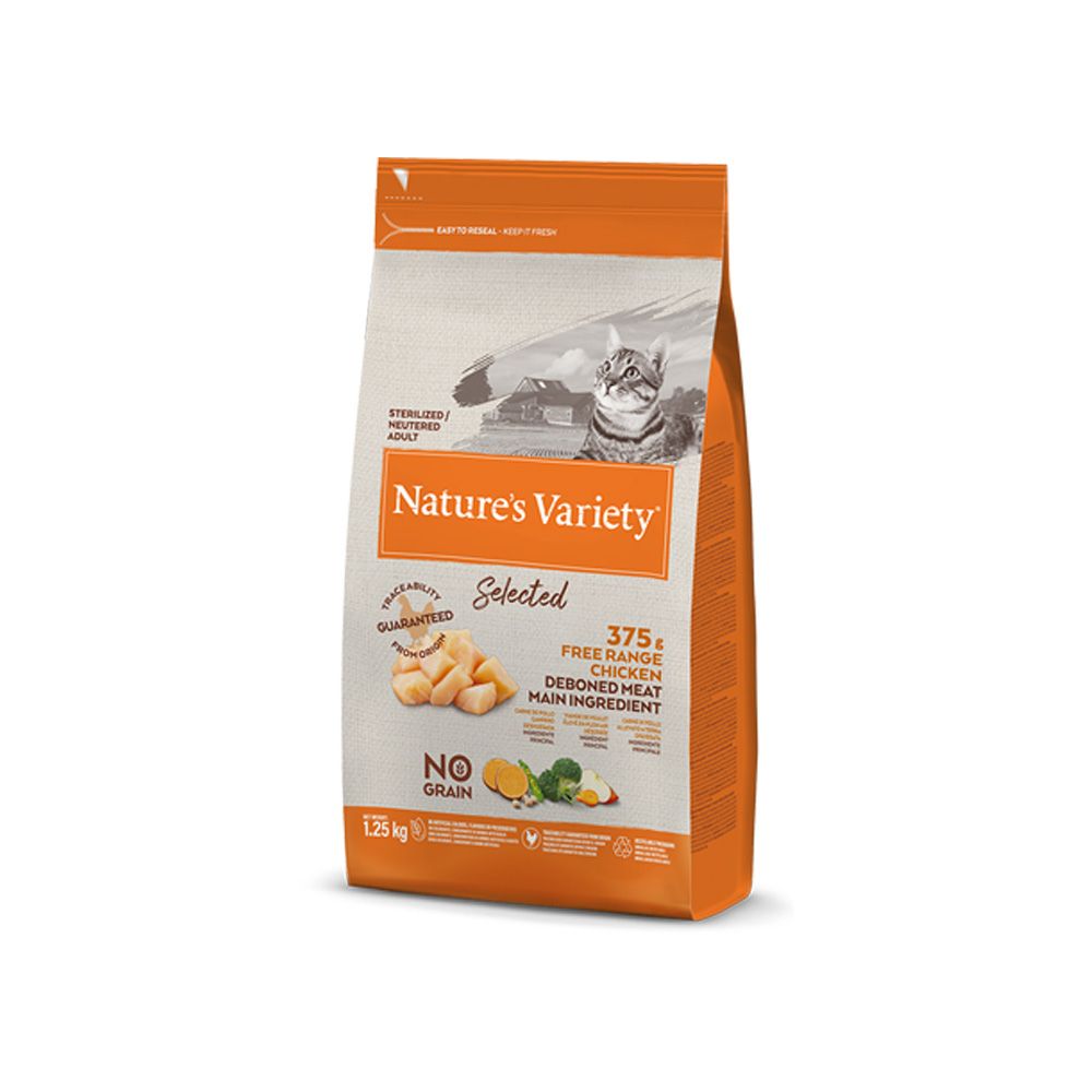 Natures Variety Selected pro kastrované kočky s kuřecím granule 1