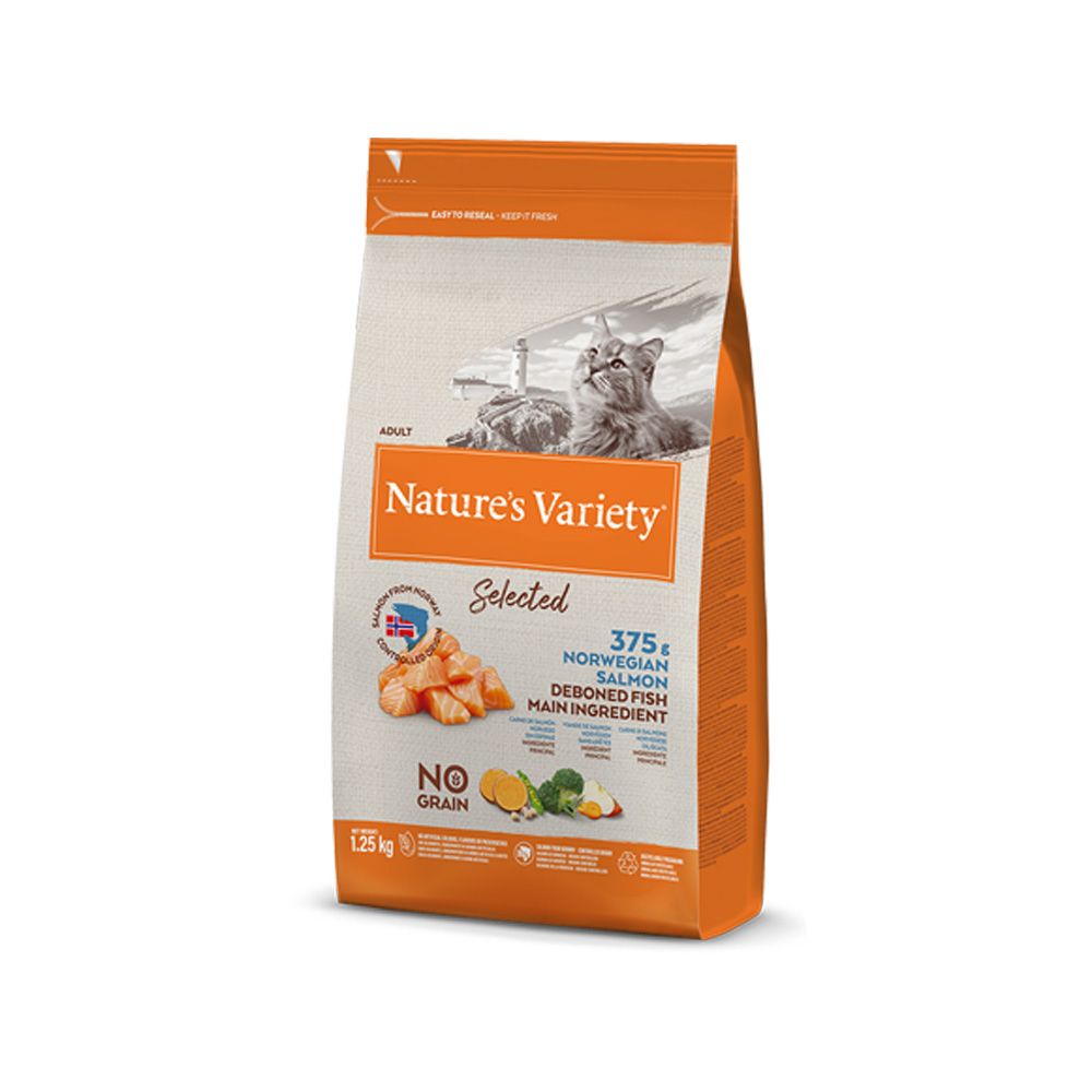 Natures Variety Selected pro kočky s lososem granule 1