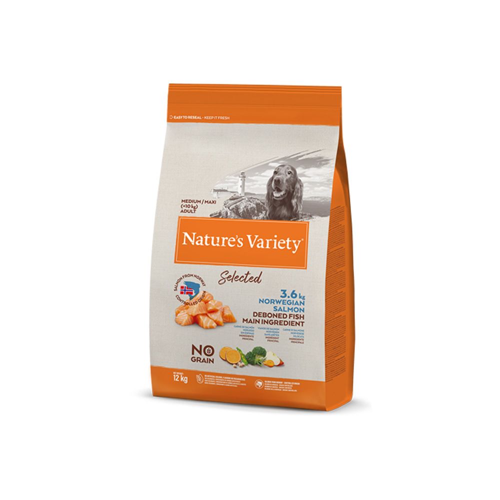 Natures Variety Selected pro střední psy losos granule 12 kg Natures Variety