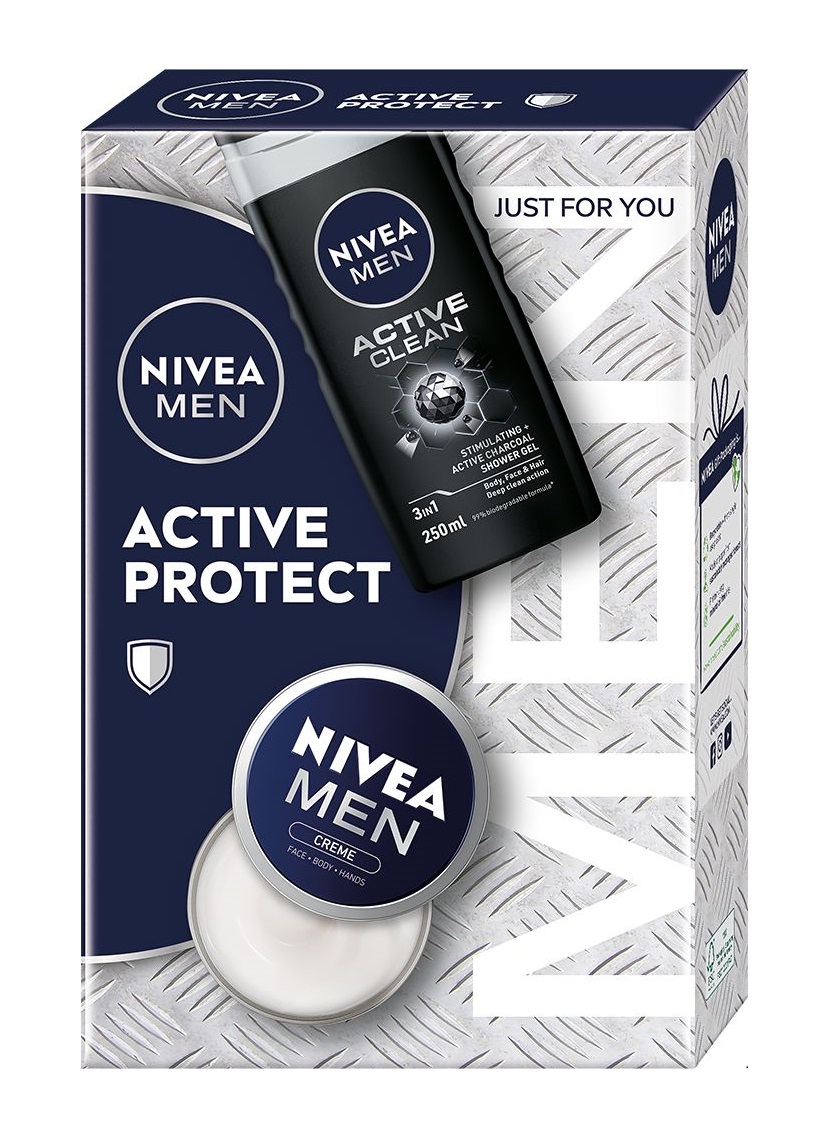 Nivea Men Box Active Protect 2024 dárková sada pro muže 2 ks Nivea
