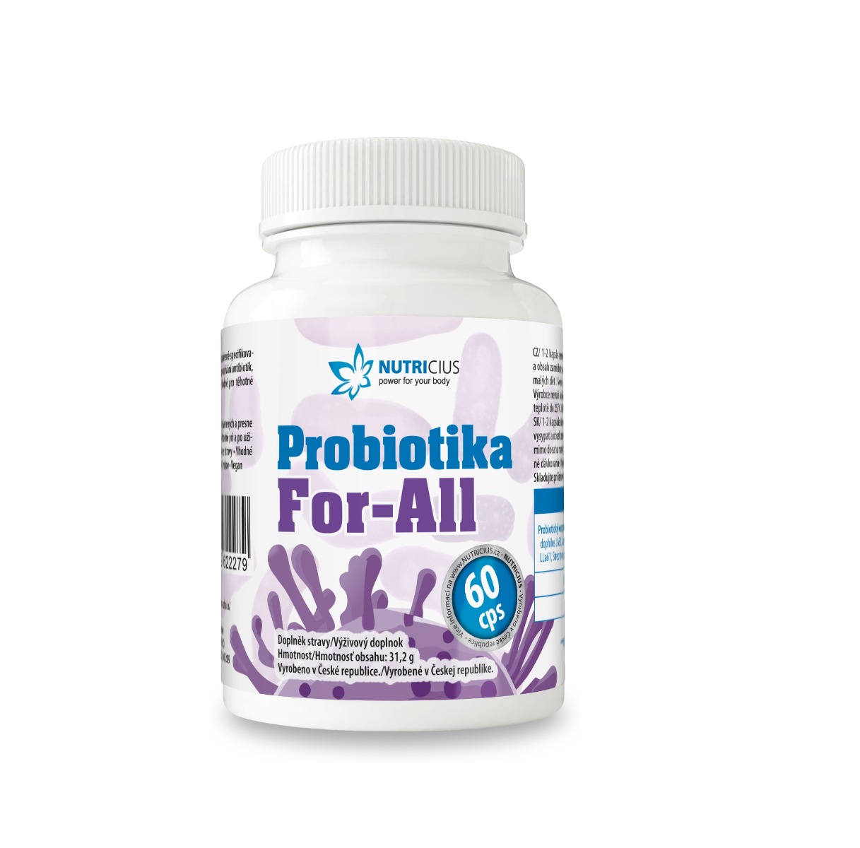 Nutricius Probiotika For-All 60 kapslí Nutricius