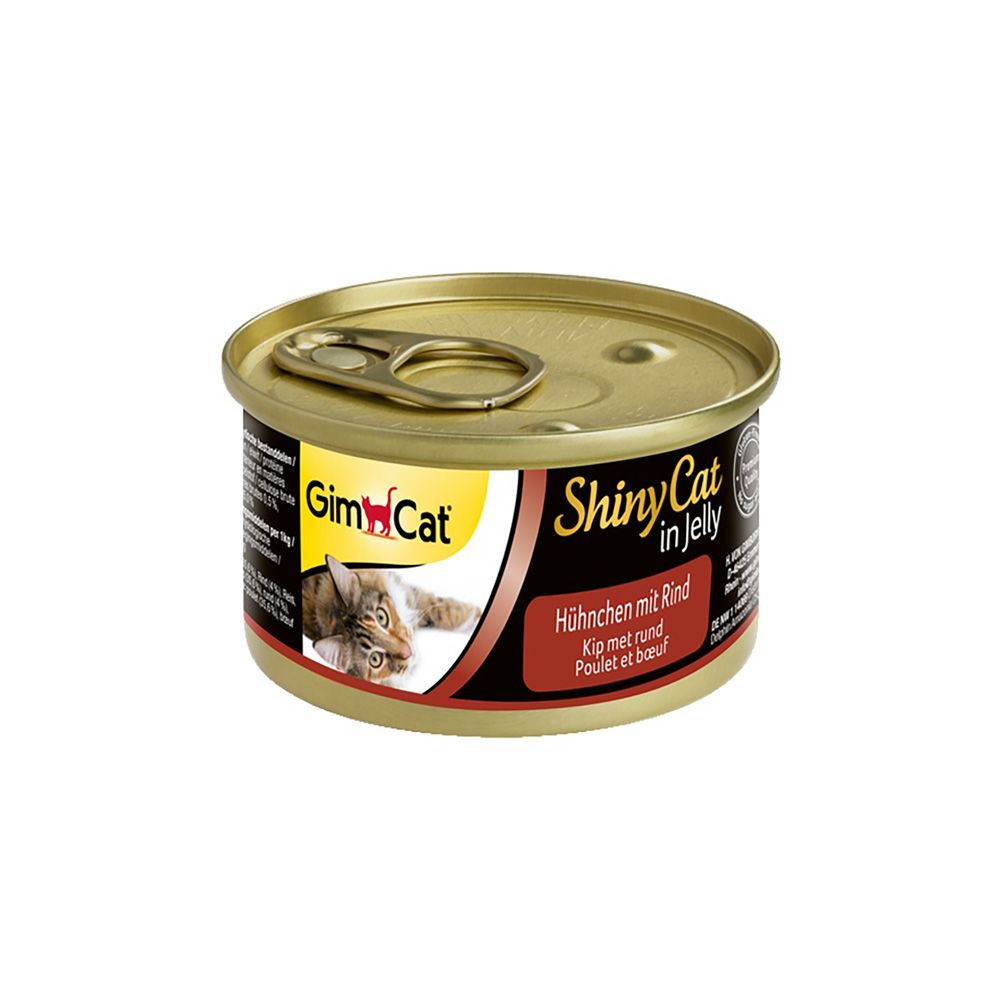 ShinyCat Kuře/hovězí konzerva 70 g ShinyCat