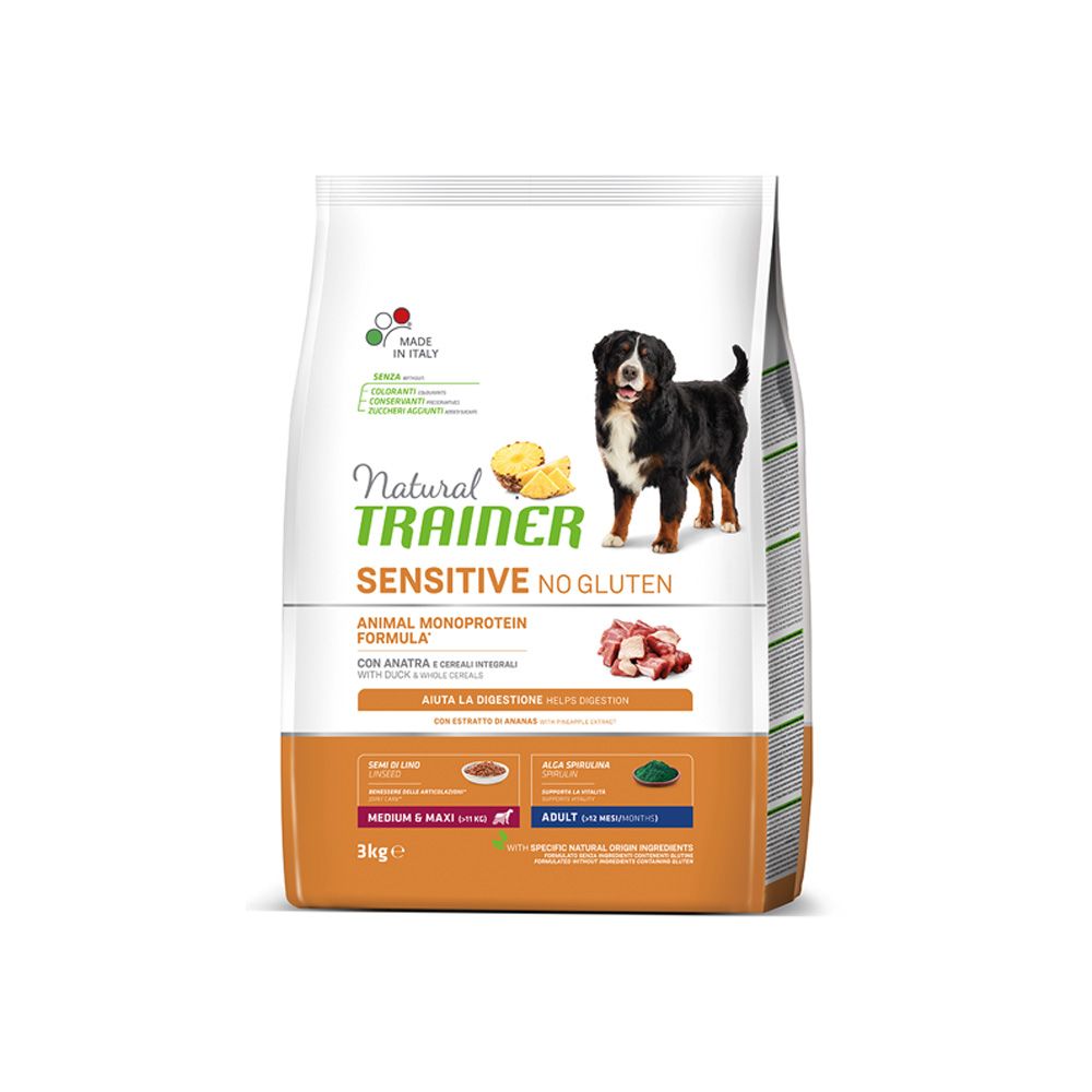 Trainer Natural no gluten medium/maxi kachna 3 kg Natural Trainer