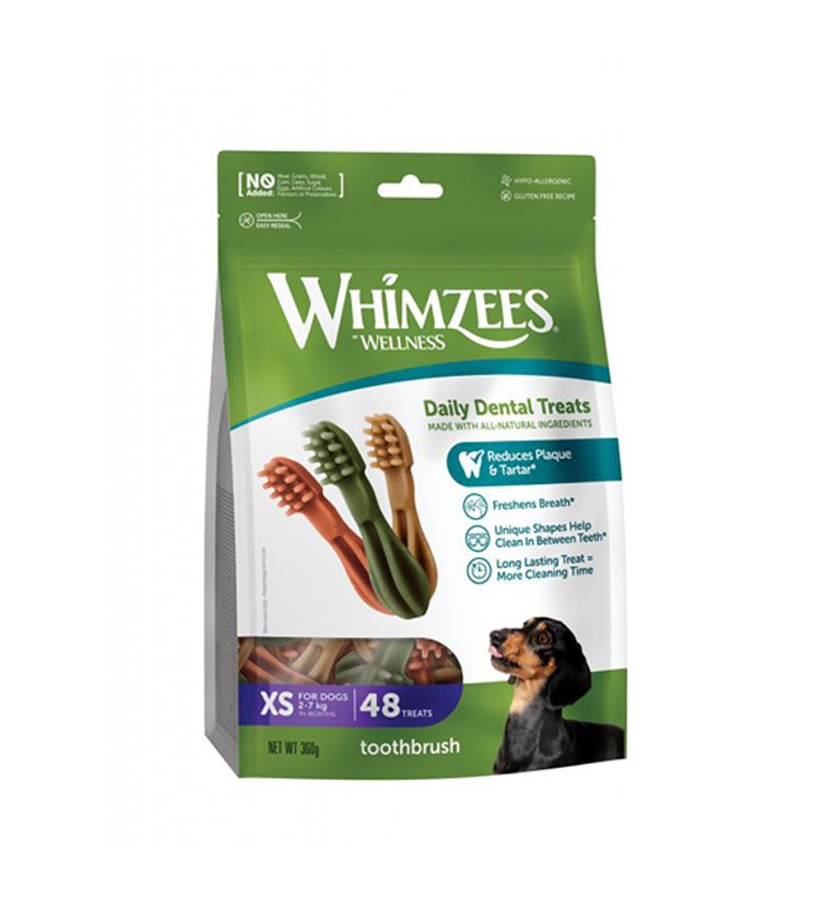 Whimzees Zubní kartáček XS 48 ks Whimzees